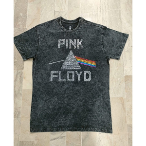 T-Shirts pour hommes à col rond en coton lourd coupe régulière 100% coton tissé à manches longues Streetwear Style décontracté impression colorée avant rapide - Product Image 4