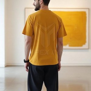 ผู้ผลิตเสื้อยืดผู้ชายจากปากีสถาน เสื้อยืดน้ำหนักเบา MOQ ต่ำ เสื้อยืดผู้ชายสีตามสั่ง - Product Image 3