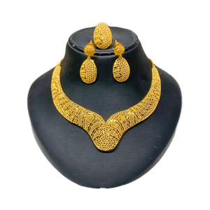 New 24K Gold Plated Necklace Jewelry Design Women's Fashion - Product Image 1