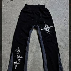 กางเกงวอร์มผ้าฝ้าย100% สำหรับผู้ชายกางเกงแฟชั่นปักลายพลุออกแบบได้ตามต้องการ - Product Image 3