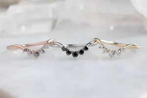 Anillo de diamantes de moissanita de forma redonda, banda de boda Sunburst, fabricación de anillos para anillo de compromiso y joyería personalizada, joyería de Hip Hop - Product Image 3