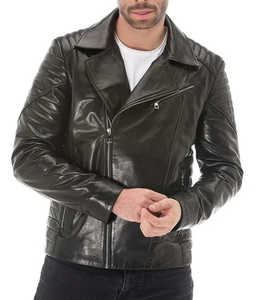 Veste en cuir pour hommes personnalisée de haute qualité Fashion Wear Veste noire Designer Vestes en cuir - Product Image 3