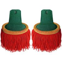 Epaulettes Clásicas de Hombro de la Legión Extranjera Francesa, Bordadas, Reutilizables, de Alta Calidad, con Flecos, en Tela de Lona, para Coser
