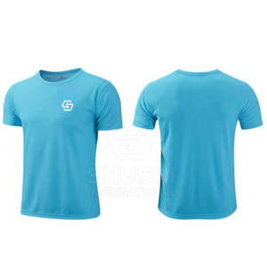 T-shirt en coton tricoté 100% respirant à séchage rapide, écologique, pour homme, avec logo personnalisé, marque privée, vêtements d'été 2025, fabrication sur mesure - Product Image 5