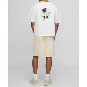 Camiseta de hombre 100% algodón al por mayor, camiseta de color liso de calidad superior con impresión de logotipo personalizado 2025 - Product Image 5