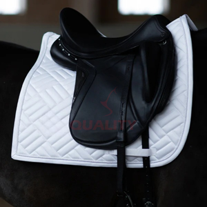 Selle de cheval matelassée en tissu de luxe OEM, doublure durable, respirante, confortable, protection, coque en coton, légère - Product Image 3