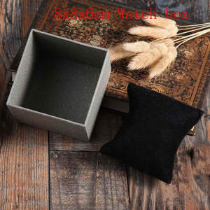 Lote de alta calidad Cajas de joyería de papel Kraft gris Cajas de regalo Organizador Encantos Anillo Reloj Pendiente Cajas de exhibición de joyería - Product Image 2