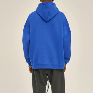 Mejor venta de alta calidad de algodón francés Terry Drop Shoulders Oversized Pullover Hoodies Plain Unisex Custom Hoodies - Product Image 4