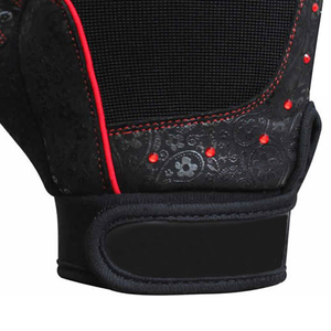 Gants d'haltérophilie à demi-doigt en cuir léger avec impression de logo personnalisé entièrement personnalisables à des prix raisonnables - Product Image 4