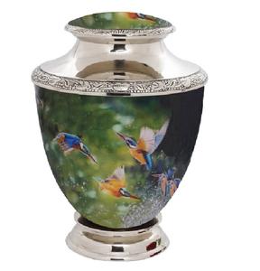Modern Spaniel Six Side Engraved Pet Urn Decorative Metal Cremation Urn Customization <b>Memorial</b> Urn with Polished wholesale price - Product Image 5
