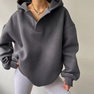 Sudadera bordada con logotipo personalizado para mujer, jersey para mujer, sudaderas personalizadas, sudaderas de lana de gran tamaño y para mujer - Product Image 2