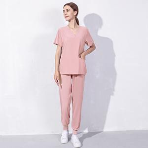 OEM Best Service Scrub Enfermera Personalizar Mujeres de moda de poliéster Jogging Hospital Médico Enfermería Scrubs Enfermera Uniformes Conjuntos - Product Image 2