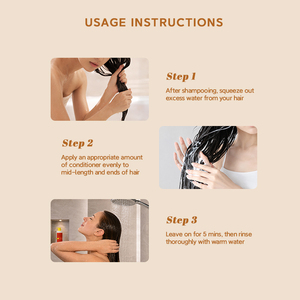 Après-shampoing lissant naturel aux herbes, crème capillaire hydratante pour cheveux crépus et secs, à la kératine végétale et à l'huile d'argan, anti-chute - Product Image 6