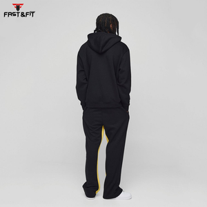 Survêtements imprimés surdimensionnés 100% coton personnalisés pour hommes ensemble de pantalons de survêtement évasés respirants de grande taille à capuche costumes de survêtement d'hiver - Product Image 2