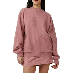 Conjunto de 2 Piezas de Moda 2026, Cuello Alto, Estilo Urbano, Poliéster y Algodón, Felpa Sólida, Transpirable, Ecológico, Holgado - Product Image 1