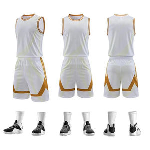 Vêtements de basket-ball en gros, maillot à séchage rapide avec short respirant, qualité supérieure, broderie de drapeau - Product Image 3