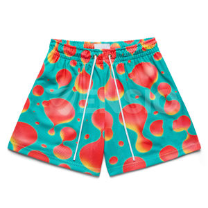 Summer Double <b>Layer</b> Sublimation Plain 100% Polyester 5 Inch Inseam Gym Blank Basketball Shorts Custom breathable Mesh Men Shorts - Product Image 1