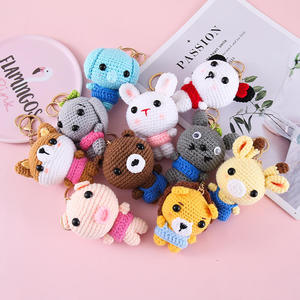 Wholesale Arrival Handmade Crochet Cartoon Animal Keychains - <b>Cute</b> Bag Charms & Daily Gifts for Kids & Adults - Product Image 4
