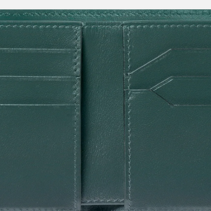 Portefeuille court unisexe en cuir véritable de luxe avec motif alligator, fonction antivol, qualité supérieure - Product Image 3