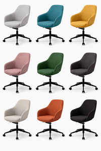 Nouvelle Tendance Vizyon Chaise de Salle à Manger Rembourrée Moderne avec Dossier Aile, Pieds en Métal, Design Minimaliste, Non Pliable, pour Maison, Bureau, École - Product Image 6