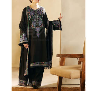 Shalwar Kameez Bordado de Alta Calidad para Mujer, Estilo de Marca, Conjunto de Shalwar Kameez con Dupatta para Mujer, Venta al por Mayor - Product Image 6