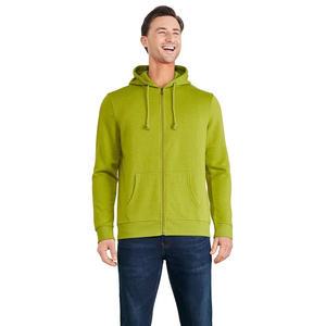 Sudaderas con cremallera personalizadas para hombre 2024, forro polar de algodón 100% con cremallera completa para la temporada de invierno - Product Image 1