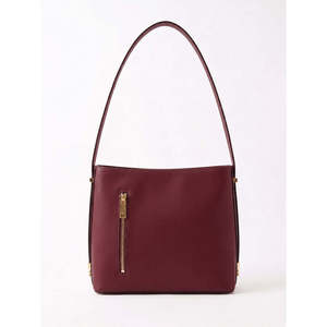 Sac à bandoulière structuré en cuir Ruga véritable fabriqué en Italie - Style bohème chic pour femme - Product Image 1