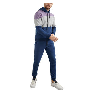 Venta al por mayor de los hombres del deporte del chándal de bajo precio con capucha Jogging Sport Wear con patrón sólido Trajes de entrenamiento - Product Image 6