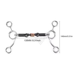 บิตขี่ม้าคุณภาพสูง ทำจากสแตนเลสอย่างดี สภาพใหม่ ปากบิตโค้งต่ำ พร้อมห่วงหลวม  ขายส่ง - Product Image 4