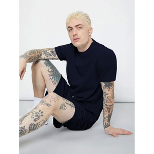 เซ็ตกางเกงขาสั้นสำหรับผู้ชายชุดกางเกงขาสั้นผ้าฝ้าย100% ออกแบบโลโก้ได้ตามต้องการ - Product Image 4