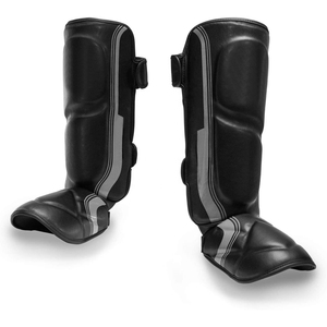 <b>Shin</b> <b>Guards</b> for Taekwondo High Quality Leather <b>Shin</b> <b>Guard</b> Latest Design for MMA <b>Muay</b> <b>Thai</b> Kick Boxing Adult Leg Protection - Product Image 3