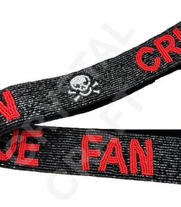 GO UTES Design Sangles de sac à perles de rocaille en or blanc personnalisées Sangle de sac à main perlée pour sacs Accessoires de mode - Product Image 2