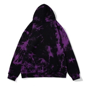 Sweat à capuche court pour homme en molleton 100% coton respirant 200g, délavé à l'acide, avec fermeture éclair, style streetwear hiver - Product Image 2