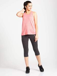 Top corto para mujer, camisetas lisas para mujer, camiseta recortada de algodón, camiseta sin mangas acanalada rosa para mujer - Product Image 3