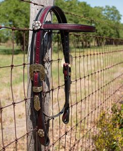 Cabezal occidental elegante hecho a mano de la mejor calidad, ajuste ajustable, nailon de cuero mecanizado a mano disponible a granel en La India - Product Image 3