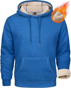 <b>Men's</b> Heavy <b>Hoodie</b> <b>Sherpa</b> Fleece Lined Pullover Thick <b>Men's</b> <b>Sherpa</b>-Lined <b>Hoodie</b> 2024 Winter Long Sleeve Solid Fleece <b>Hoodie</b> - Product Image 1