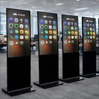 Kiosco de Señalización Digital para Interiores y Exteriores, Pantalla LCD Simar de 32, 43, 55, 65, 75, 86 Pulgadas, Tótem Digital con Soporte para Publicidad