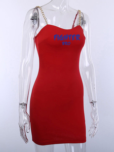 Vestido de tirantes finos con cuello oblicuo y abertura alta, vestido de verano elegante sin mangas ajustado de una pieza para mujer - Product Image 6