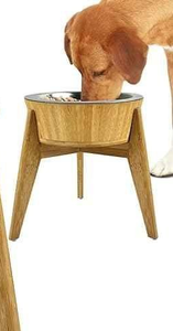 Wholesale Price Anti-Skid <b>Dog</b> Bowl with Unique Four Legs Wooden <b>Stand</b> Cute Style Stainless Steel Pet Accessories <b>Dog</b> <b>Food</b> Bowl - Product Image 5