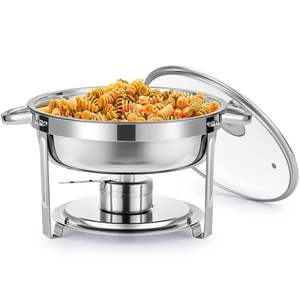 Recipiente para Calentar Comida de Metal de Diseño Antiguo, Ideal para Exhibir y Mantener la Comida Caliente en Bodas - Product Image 3