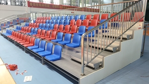 JY-715 Vente en gros de gradins rétractables, système de sièges télescopiques, gradins <span class=keywords><strong>pour</strong></span> stades de basketball intérieurs, gymnases, sièges de tribunes - Product Image 4