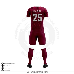Mawra Premium Custom Soccer Uniforms Unisex Sublimation Print Team Jerseys Lightweight Athletic Match <b>Kits</b> For Clubs And Teams - Product Image 6