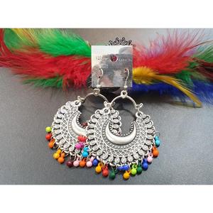 ต่างหูระย้าแฟชั่น Chand รูปวัวหลากสี - Product Image 1