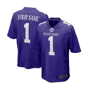 Maillot de football américain, uniforme, vêtements respirants, vêtements et accessoires avec manches courtes, meilleurs maillots de sport - Product Image 2