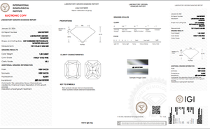 Fancy Vivid Pink VS1 Claridad Tamaño 1,28 Ct Pulido Labgrown Diamante Forma radiante Joyería de diamantes de HPHT-CVD Diamantes sueltos - Product Image 5