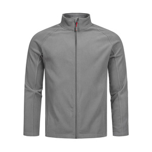 Veste polaire résistante à l'eau personnalisée pour hommes Veste d'extérieur élégante à col montant et respirante avec logo personnalisé - Product Image 4