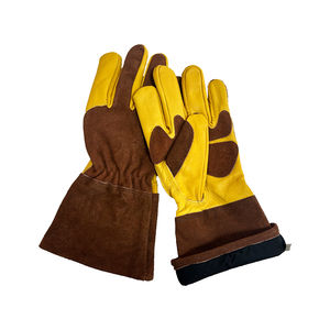 Gants de travail en cuir de sécurité, vente en gros, cuir de vache grainé, fabricant de gants de travail - Product Image 3