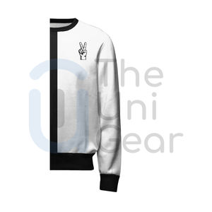 เสื้อสเวตเชิ้ตผู้ชายสไตล์สตรีทแวร์แบบเรียบง่ายสำหรับฤดูหนาว ทรงปกติ คอกลม ผ้าฝ้ายฟลีซ ผลิตโดยผู้ผลิต OEM - Product Image 3