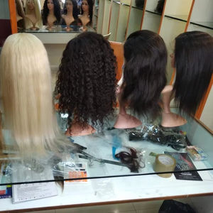 Perruques frontales de cheveux humains bruts, 100% cheveux humains de temple indien. 100% cheveux indiens bruts non transformés donneur unique - Product Image 1