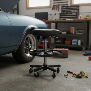 Siège roulant réglable avec plateau, tabouret pivotant à 360 degrés - Product Image 1